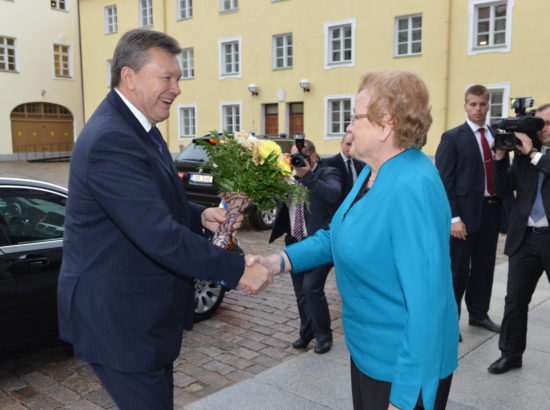 Riigikogu esimehe Ene Ergma kohtumine Ukraina presidendi Viktor Yanukovychiga